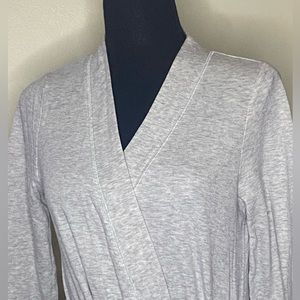 Aerie Short Wrap Robe Gray Size XS/S